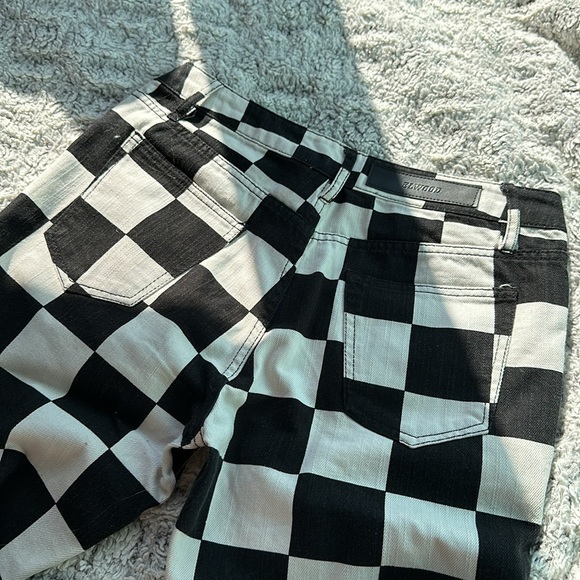 Elwood checkerboard denim skinny/straight 30 - Picture 4 of 5